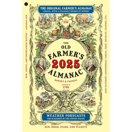 The Old Farmer's Almanac Yankee Publishing 2025 Almanac Reference Book