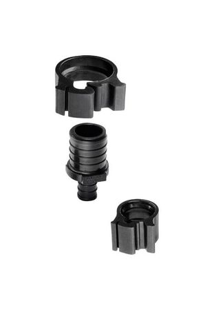 Flair-It PEXLock 1 in. PEX X 1/2 in. D PEX Plastic Reducing Coupling with Clamps