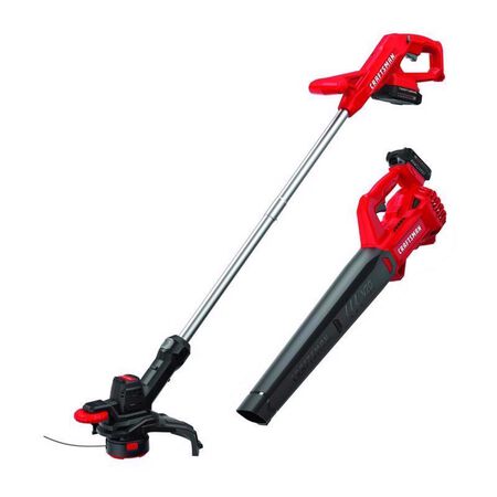 CRAFTSMAN V20 CMCK279C2 10 in. 20 V Battery Blower/Trimmer Kit (Battery & Charger)
