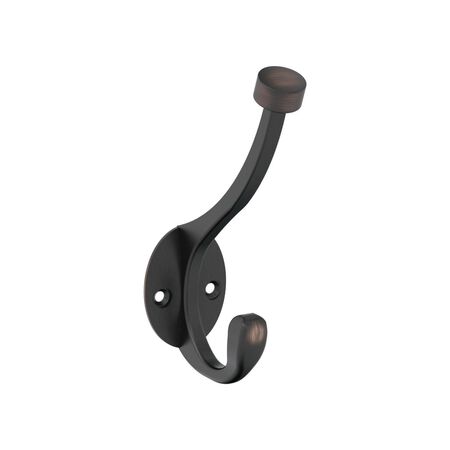 Amerock 5-1/2 in. L Bronze Zinc Medium Pilltop Coat and Hat Hook 1 pk
