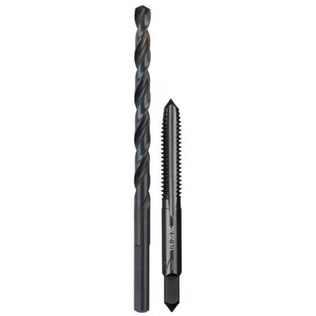 Milwaukee SAE 1/4-20 NC Straight Flute Plug Tap & #7 Drill Bit