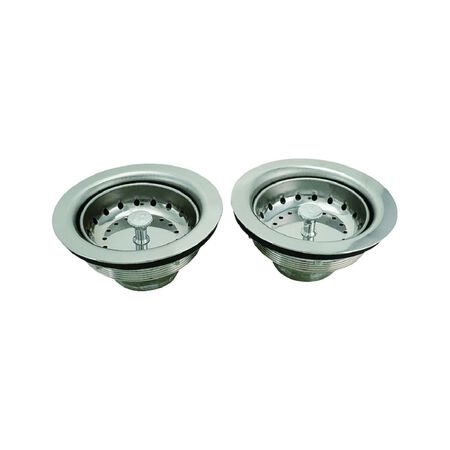 Keeney 3-1/2 in. Chrome Stainless Steel Sink Strainer