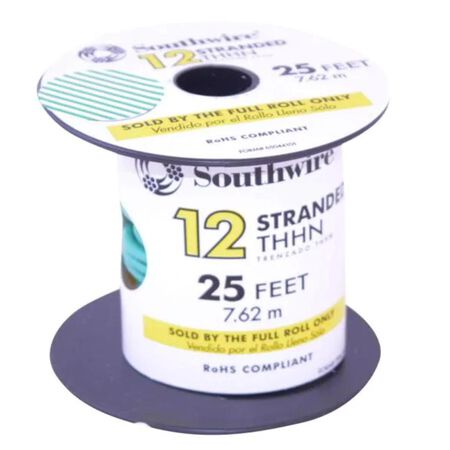 Southwire 25 ft. 12 Stranded THHN Building Wire