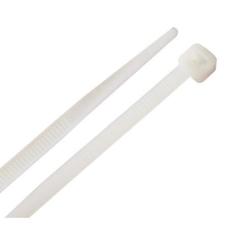 Home Plus 11.8in. L White Cable Tie 100 Pack