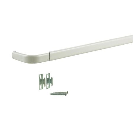 Kenney White Traditional/Transitional Curtain Rod 18 in. L X 28 in. L