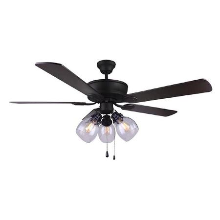 Carson 52in. Black Ceiling Fan