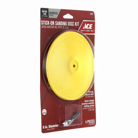 Ace 6 in. D Plastic Backing Pad 1/4 in. 3000 rpm 1 pc
