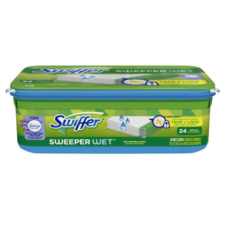 Swiffer Sweeper 5.4in. Wet Microfiber Mop Refill 24 Pack