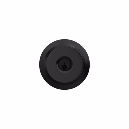 Schlage Bowery Matte Black Entry Knob 1.75 in.