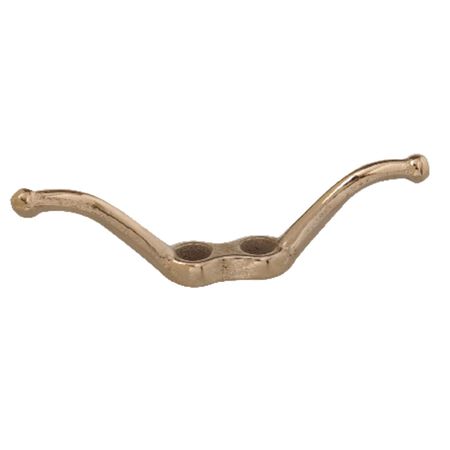 Campbell Brass Brass Rope Cleat 2-1/2 in. L