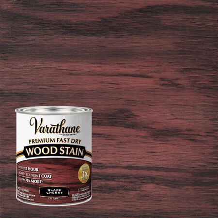 Varathane Semi-Transparent Black Cherry Oil-Based Urethane Modified Alkyd Fast Dry Wood Stain 1 qt