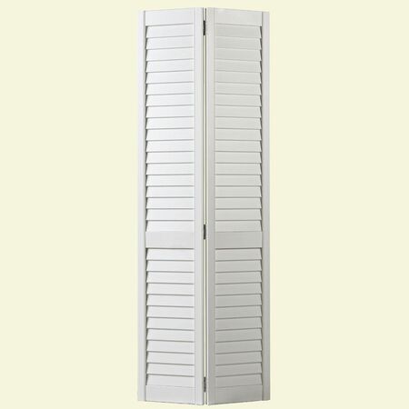 Full Louver Interior Closet Bi-Fold Door - 32 In x 80 In