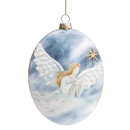 Burton and Burton Ornament Great Joy Angel on Blue