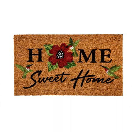 Evergreen,Coir Mat,Home Sweet Home Hummingbirds Coir Mat