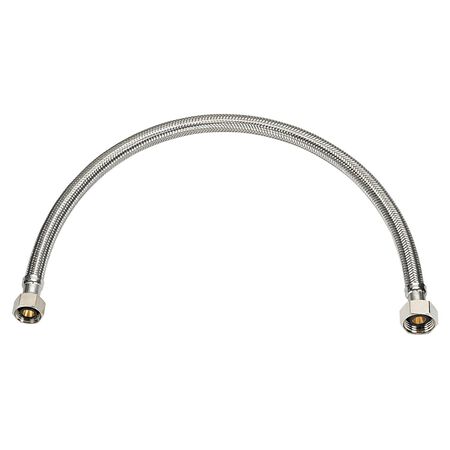 Ace 1/2 in. Compression X 1/2 in. D FIP 16 in. Stainless Steel Supply Line
