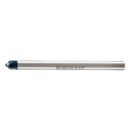 Bosch 3/16in. x 4in. L Carbide Tipped Glass And Tile Bit 1 Pack