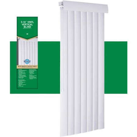 Living Accents Vinyl 3-1/2 in. Blinds 104 in. W X 84 in. H Alabaster