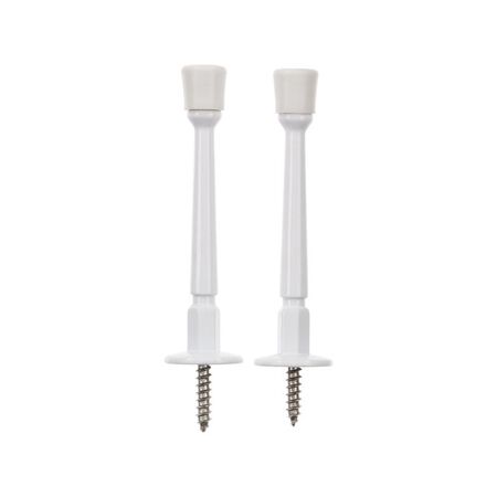 Ace 3 in. W Metal White Rigid Door Stop Mounts to door and wall 1.8 in.