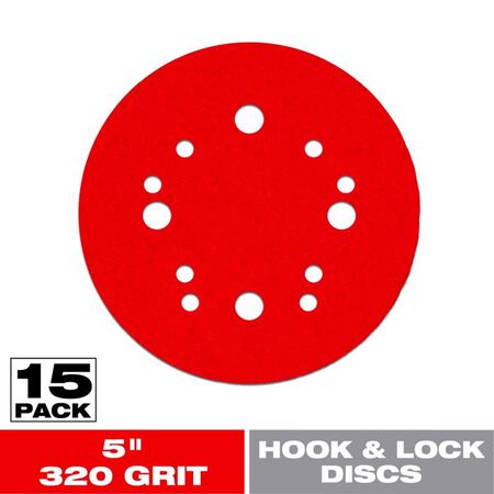 Diablo 5 in. Ceramic Blend Hook and Lock Sanding Disc 320 Grit Super Fine 15 pk