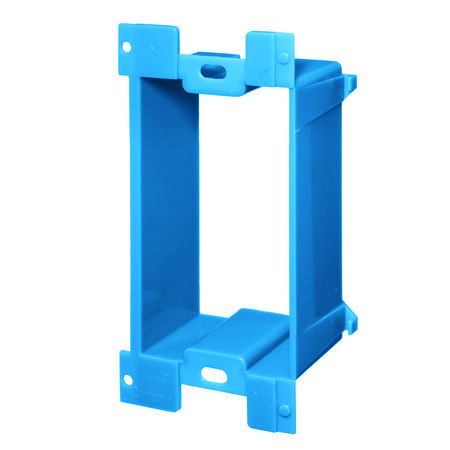 Carlon New and Old Work 4.89 cu in Rectangle PVC 1 gang Box Extension Blue