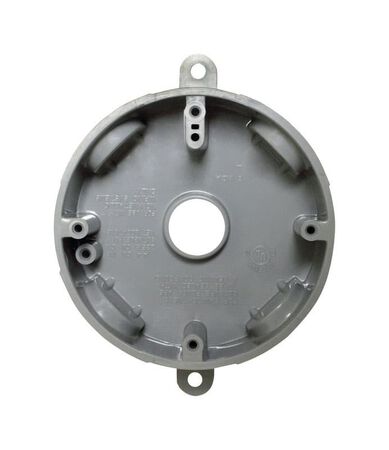 Sigma Engineered Solutions New Work 14.8 cu in Round Plastic Weatherproof Box Gray