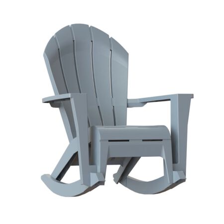 Adams Big Easy Westport Gray Resin Frame Adirondack Rocker