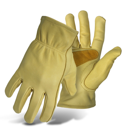 Grain Cowhide Leather Driver with Palm Patch, size Large