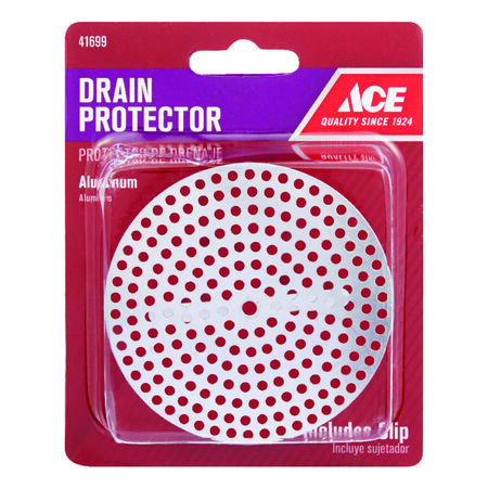 Ace 3 in. D Chrome Aluminum Sink Drain Protector