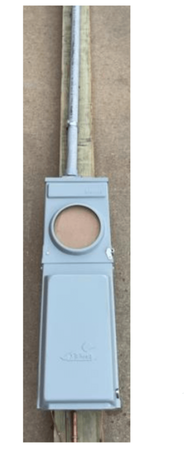 100 amp Temporary Utility Pole overhead service w/GFCI 4 x 6 x 20'