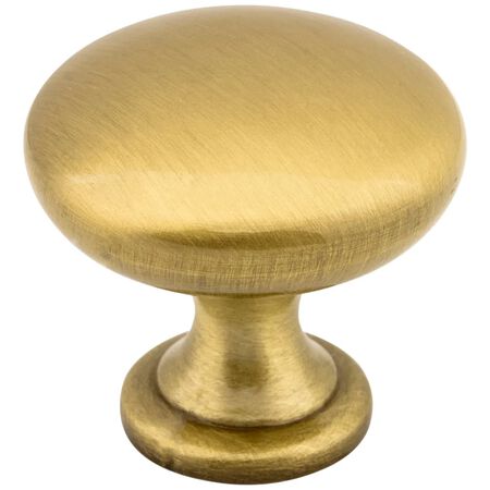 1-3/16" Diameter Cabinet Knob Satin Brass