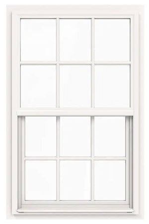 36 in. x 52 in. White Vinyl Insulated Window (6/6 Window Pane Arrangement)