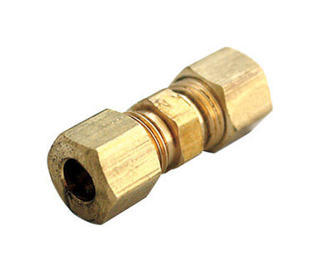 Ace 5/16 in. Dia. x 1/4 in. Dia. Compression To Compression Yellow Brass Union
