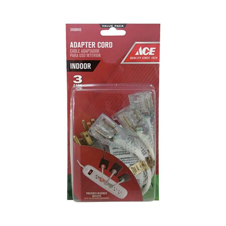 Ace 8 in. L Adapter Cord 16/3 SPT-2