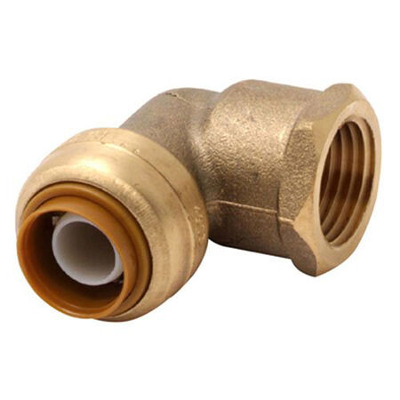 SharkBite Push to Connect 3/4 in. FNPT X 3/4 in. D FNPT Brass 90 Degree Elbow