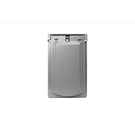 Sigma Engineered Solutions Rectangle Die-Cast Metal 1 gang 4.57 in. H X 2.83 in. W Vertical GFCI Cov