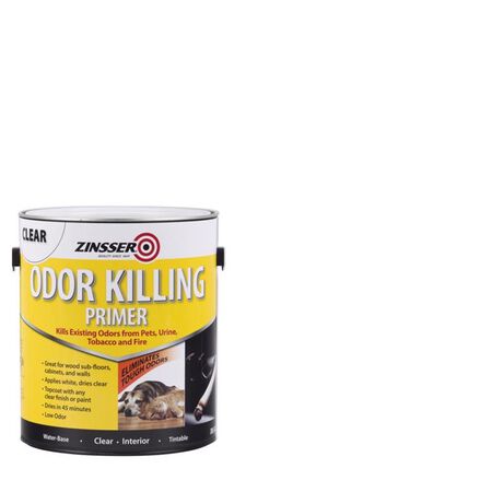 Zinsser Clear Flat/Matte Water-Based Acrylic Odor Killing Primer 1 gal
