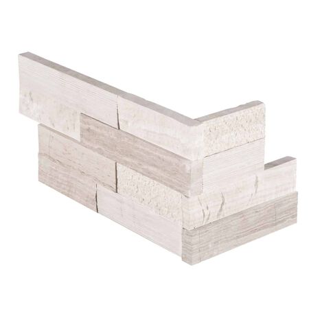 White Oak Multi Splitface L Panel 6x18