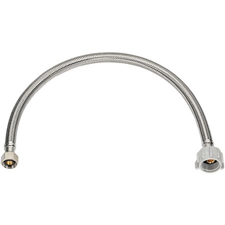 Ace 1/2 in. Compression X 7/8 in. D Ballcock 16 in. Braided Stainless Steel Toilet Supply Line