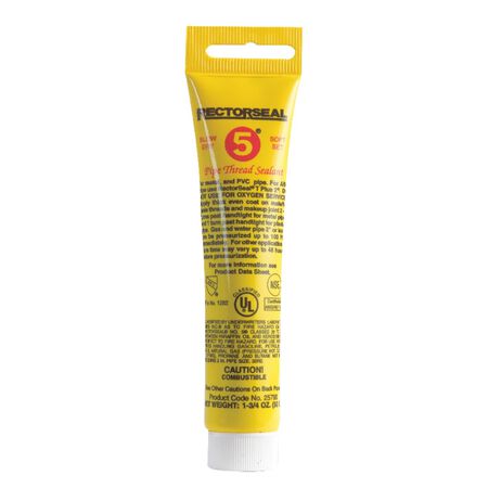 RectorSeal Slow Dry 5 Soft Set Yellow Pipe Thread Sealant 1.75 oz