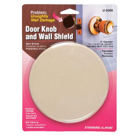 Prime-Line 1/4 in. W X 5 in. L Vinyl Ivory Wall Protector Mounts to wall 5 in.