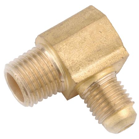 Anderson Metals 3/8 in. Flare Elbow 3/8 in. D MIP Brass 90 Degree Elbow
