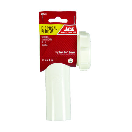 Ace Garbage Disposal Elbow Plastic 1-1/2 in.