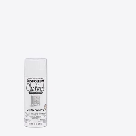 Rust-Oleum Chalked Matte Linen White Chalky Finish Paint 12 oz