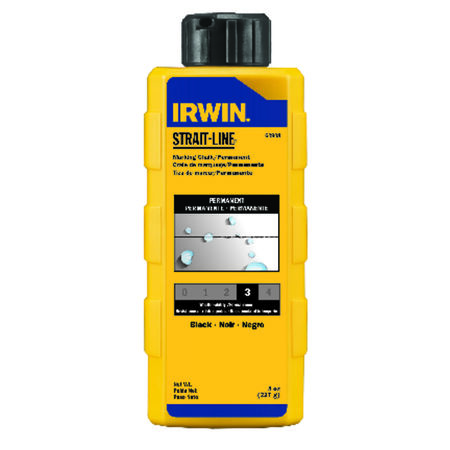 Irwin Strait-Line 8 oz Permanent Marking Chalk Black 1 pk