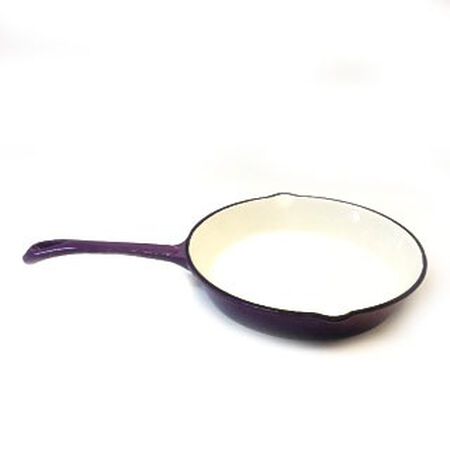 Cajun Classic 8" Purple & Gold Enameled Cast Iron Skillet 