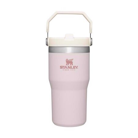 Stanley The IceFlow 20 oz Rose Quartz BPA Free Double-wall Vacuum Insulated Straw Tumbler