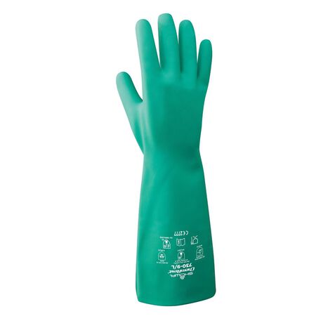 Atlas Unisex Indoor/Outdoor Chemical Gloves Green L 1 pair