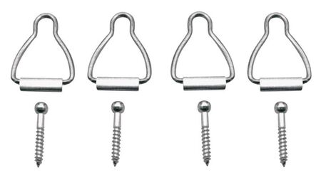 Prime-Line Silver Aluminum Window Latch 1/16 in. W X 1-9/16 in. L For Spline Channel 4 pk