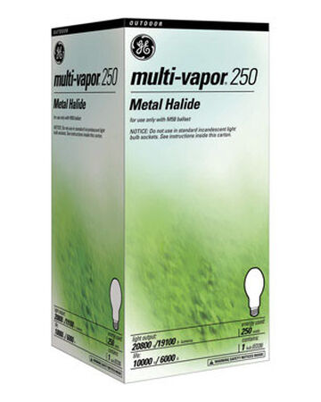 GE Multi-Vapor 250 watts 20 800 lumens 4200 K ED28 Mogul Base (E39) Metal Halide HID Light Bulb