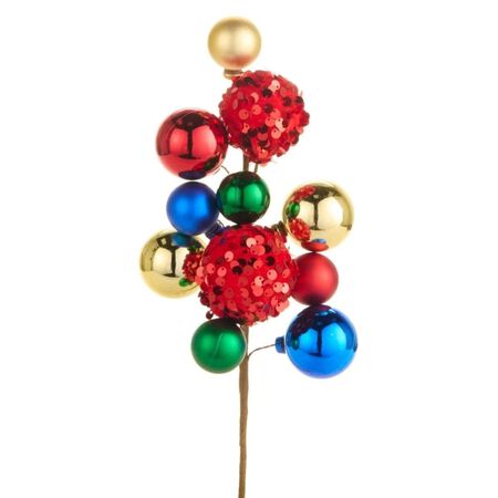 Raz  10 in. Red Blue Green and Gold Pick